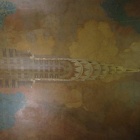 The Chrysler building painted on the ceiling of the Chrysler building