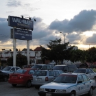 Mexico, U.S.A.â€”sunset at Wal Mart