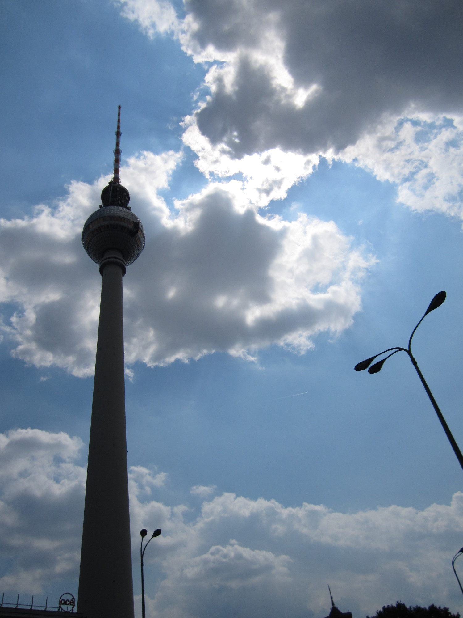 Fernsehturm and clouds