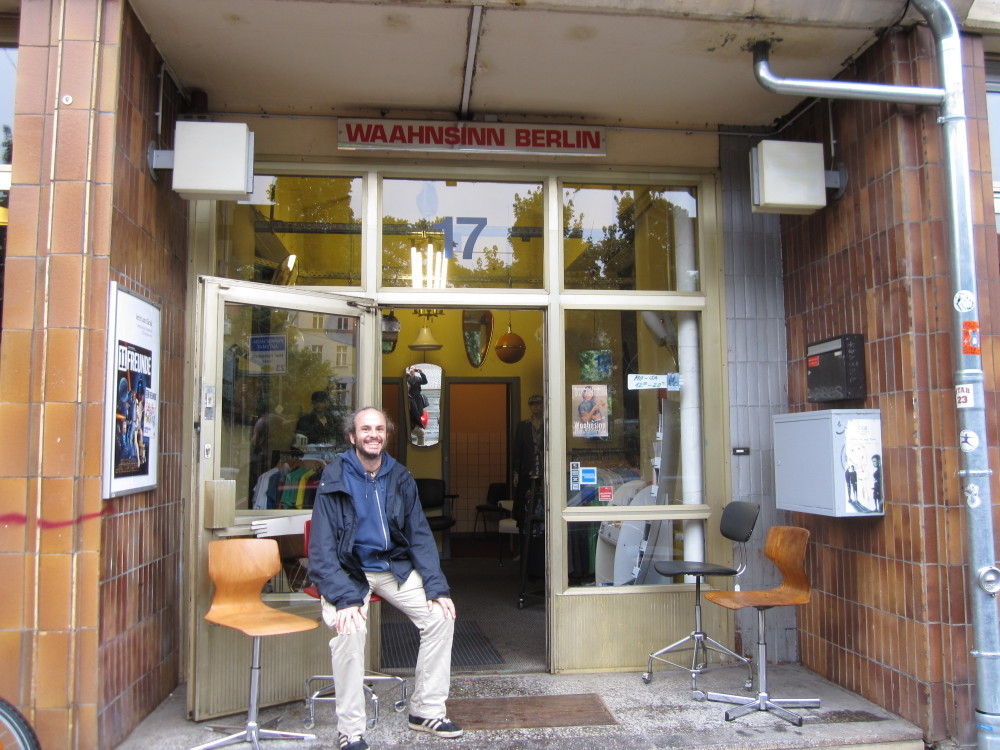 In front of the Waansinn Berlin shop