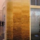 Art made out of muffin wrappers